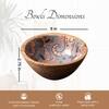 Allure Paisley Mango Wood Bowl Grey Set Of 4