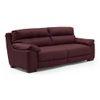 Thiene 3 Seater Leather Sofa in Wine Colour
