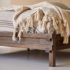 Quinlynn Solid wood King Size Bed in Provincial Teak Finish 72x78 inches