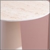 Contemporary Iron Side Table in White Colour
