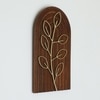 W-Abril Abstract Metal Wall Decor in Gold Set of 1