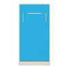 Mystica Engineered Wood Bed in Azure Blue Colour