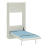 Mystica Engineered Wood Bed in Azure Blue Colour