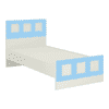 Cordoba Engineered Wood Box Bed in Blue Colour