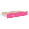Celestia Engineered Wood Bed in Ivory Barbie Pink Colour