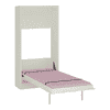 Mystica Engineered Wood Bed in Barbie Pink Colour