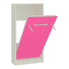 Mystica Engineered Wood Bed in Barbie Pink Colour