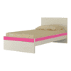 Riga Engineered Wood Bed in Barbie Pink Colour