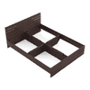 Asher Engineered Wood Queen Size Non Storage Bed In Choco Walnut Finish
