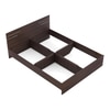 Asher Engineered Wood King Size Non Storage Bed In Choco Walnut Finish