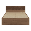 Knox Engineered Wood Queen Size Non Storage Bed In Exotic Teak Finish