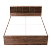 Nexon Queen Bed In Natural Teak Finish