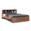 Nexon Queen Bed In Natural Teak Finish