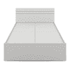 Kane Double Bed In Frosty White Color