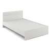 Kane Double Bed In Frosty White Color