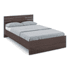 Asher Double Size Bed In Choco Walnut Finish