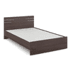 Asher Double Size Bed In Choco Walnut Finish