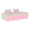 Celestia Engineered Wood Bed in English Pink Persian Lilac Colour