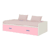 Celestia Engineered Wood Bed in English Pink Persian Lilac Colour