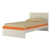 Riga Engineered Wood Bed in Light Orange Colour