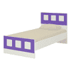 Cordoba Engineered Wood Bed in Ivory Lavender Purple Colour
