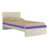 Riga Engineered Wood Bed in Lavender Purple Colour