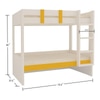Primera Twin Bunk Bed- Mango Yellow