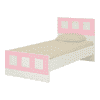 Cordoba Engineered Wood Box Bed in Pink Colour