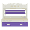 Odessa Engineered Wood Storage Bunk Bed Lavender Purple