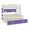 Odessa Engineered Wood Storage Bunk Bed Lavender Purple