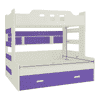 Odessa Engineered Wood Storage Bunk Bed Lavender Purple