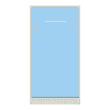 Adona Engineered Wood Bed in Sky Blue Colour