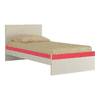 Riga Engineered Wood Bed in Strawberry Pink Colour