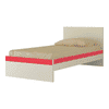 Riga Engineered Wood Bed in Strawberry Pink Colour