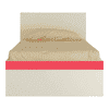 Riga Engineered Wood Bed in Strawberry Pink Colour