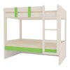 Primera Twin Bunk Bed- Verdant Green