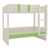 Primera Twin Bunk Bed- Verdant Green