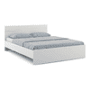 Kane Engineered Wood Queen Size Non Storage Bed In Frosty White Finish