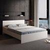 Kane Engineered Wood Queen Size Non Storage Bed In Frosty White Finish