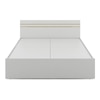 Kane Engineered Wood King Size Non Storage Bed In Frosty White Finish