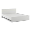 Kane Engineered Wood King Size Non Storage Bed In Frosty White Finish