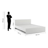 Kane Engineered Wood King Size Non Storage Bed In Frosty White Finish