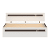 Pollo Engineered Wood Non Storage Bed In Wenge & White Finish