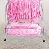 Clio Metal Baby Bassinet with Mosquito Protection Net - Pink