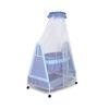 Polkamania Metal Baby Cradle with Mosquito Protection Net - Blue