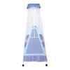 Polkamania Metal Baby Cradle with Mosquito Protection Net - Blue