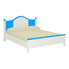 Victoria Solid Wood Bed in Azure Blue Colour