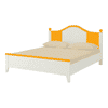Victoria Solid Wood Bed in Mango Yellow Colour