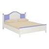 Victoria Solid Wood Bed in Persian Lilac Colour