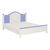 Victoria Solid Wood Bed in Persian Lilac Colour